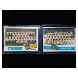 2 Team Checklist Baseball Cards