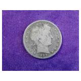 1899 Barber Silver Half Dollar