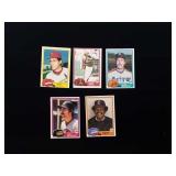 5 Baseball Cards