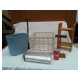 Household items: Waste Basket, Milk Crate