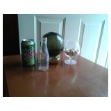 SUN CATCHER, GLASS OF SHELLS, SMALL BOTTLE