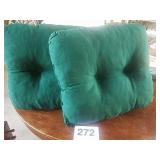 4 HUNTER GREEN CUSHION