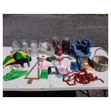 Glassware, crafts, joker
