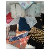 Vintage Scarves, Lace Gloves, Matching  Handbag