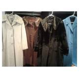Vintage Coats Italy w/Fur Collar Cinzia Rocca,