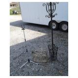 HAT-COAT & UMBRELLA STAND: MAGAZINE RACK: MIC