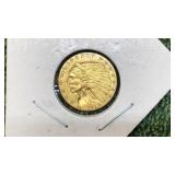 1913 US Gold $2 1/2 INDIAN Coin