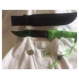 12" VAMPIRE BOWIE KNIFE W/RUBBERIZED