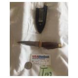 6" BOOT KNIFE W/SHEATH & CLIP