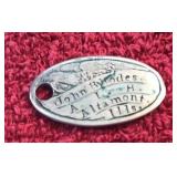 ENGRAVED SILVER COIN PENDANT