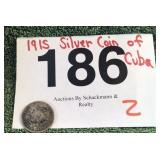 1915 SILVER CUBAN COIN