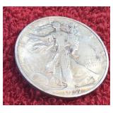 1937-S WALKING LIBERTY SILVER HALF DOLLAR