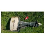 Johnson  25 hp sea horse outboard motor (runs)