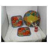 AUBURN & CHINESE CHECKERS BOARD