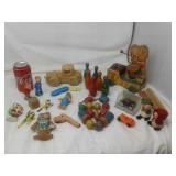 WOODEN FISHER PRICE TEDDY& MORE