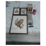 ADVERTISING THERMOMETER, POCKET KNIFES, WALL ART