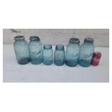 Ball green fruit jars