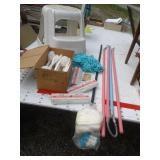 STEP STOOL, MOP HANDLES