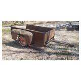 Old 1950s pick up truck bed trailer.( no title)