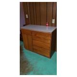 Custom built cabinet.