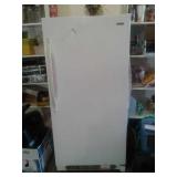 KENMORE UPRIGHT FREEZER WITH KEY- contents not