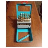 DRILL BITS IN METAL CASE