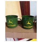 JOHN DEERE METAL COFFEE CUPS