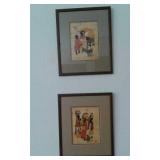 2 5 x 7 FRAMED ART SIGNED