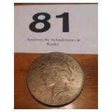 1923 PEACE SILVER DOLLAR
