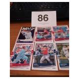 6 BASEBALL CARDS