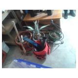 PLANTS, AXE, TOOL BUCKET