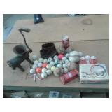 GOLF BALLS, MEAT GRINDER
