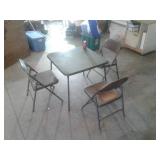 CARD TABLE& CHAIRS