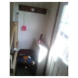 WALL SHELF, CHAIR, STORAGE SHELF