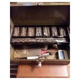 TOOL BOX WITH DRILL BITS