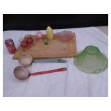 VTG. LADLES: GREEN-PINK DEPRESSION & MORE