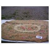 NICE CLEAN VILLAGE SQUARE NEEDLE POINT RUG