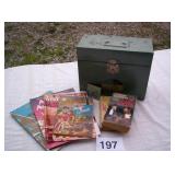 METAL PORTA FILE, COOKBOOKS, BOOKS