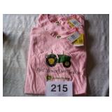 2 WOMENS XL NEW JOHN DEERE SHIRTS