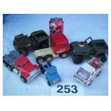 METAL TONKA JEEPS, COCA COLA TRUCK, MISC
