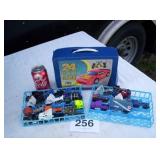 19 METAL TRUCKS AND CAR CASE