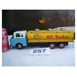 N ICE VINTAGE METAL OIL TANKER