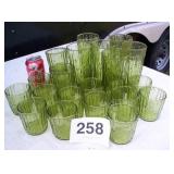 VINTAGE GREEN GLASSES