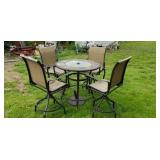 Patio table with chairs - rough shape.