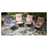 4 lawn chairs