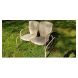 Steel lawn glider.