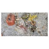 Boat anchor, gas tank and more.