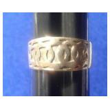 SZ.10 STERLING SILVER RING 5.6GRAMS