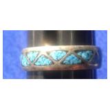 SZ.11.5 STERLING SILVER RING 5.1GRAMS