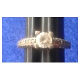 SZ.8 STERLING SILVER RING 4.1GRAMS